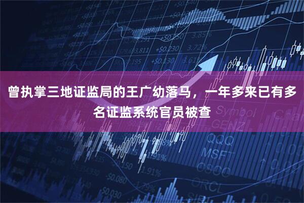 曾执掌三地证监局的王广幼落马，一年多来已有多名证监系统官员被查