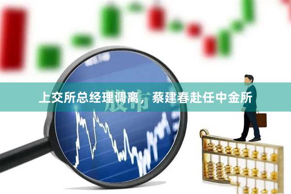 上交所总经理调离，蔡建春赴任中金所